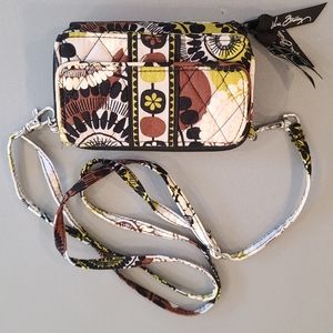 Vera Bradley Wristlet/Crossbody in Cocco Moss